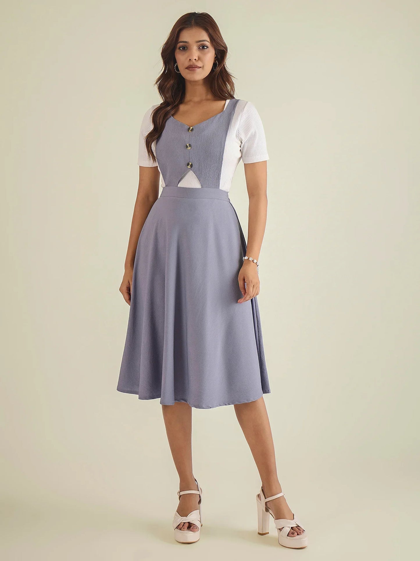 winered-women-lavender-pinafore-flared-dress