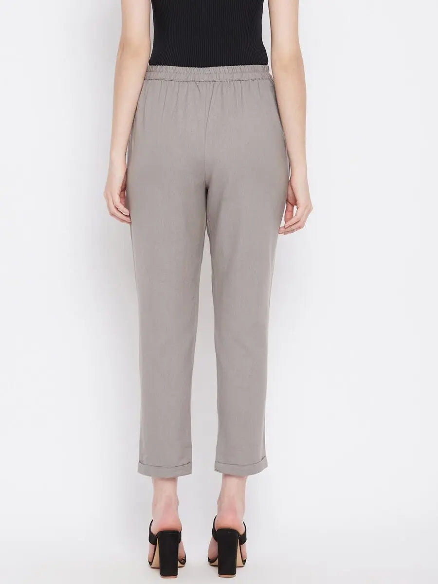 winered-grey-regular-fit-cotton-solid-trouser