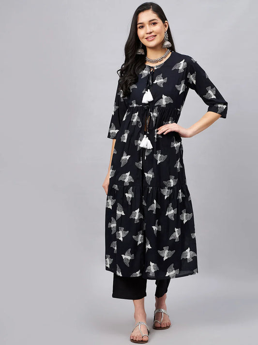 winered-woman-black-bird-print-shrug-3-pcs