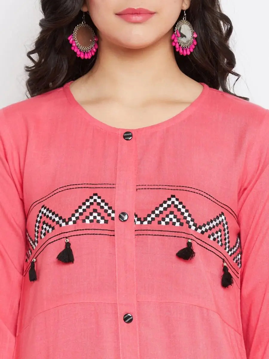 winered-pink-straight-rayon-embroidered-kurta-and-palazzo-set