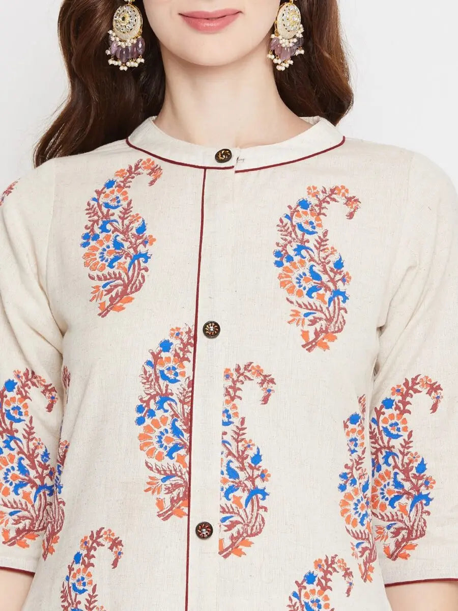 winered-off-white-straight-cotton-printed-kurta-and-pant-set