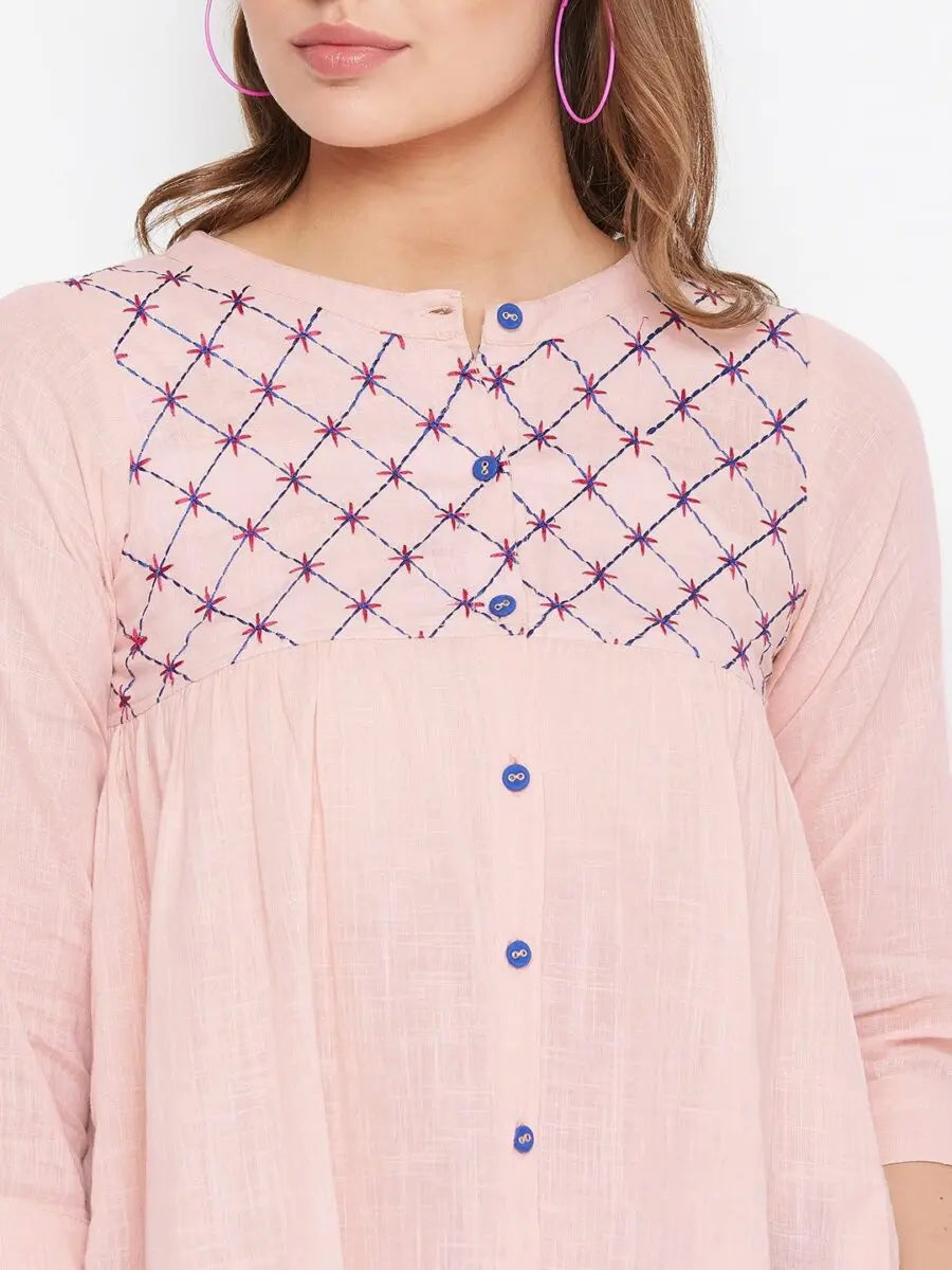 winered-pink-embroidered-cotton-shirt-style-top