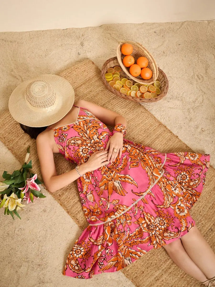 botanical-floral-lace-strap-tiered-dress-xs