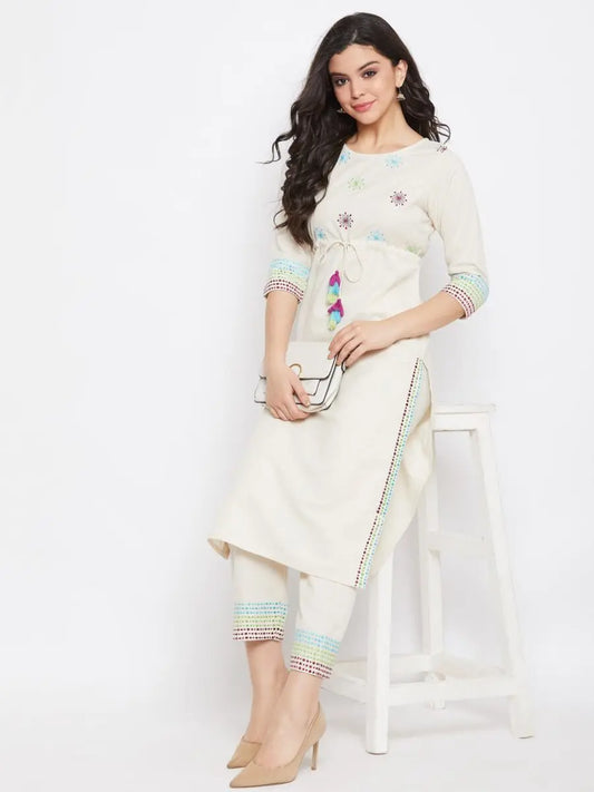 winered-off-white-straight-cotton-embroidered-kurta-and-pant-set