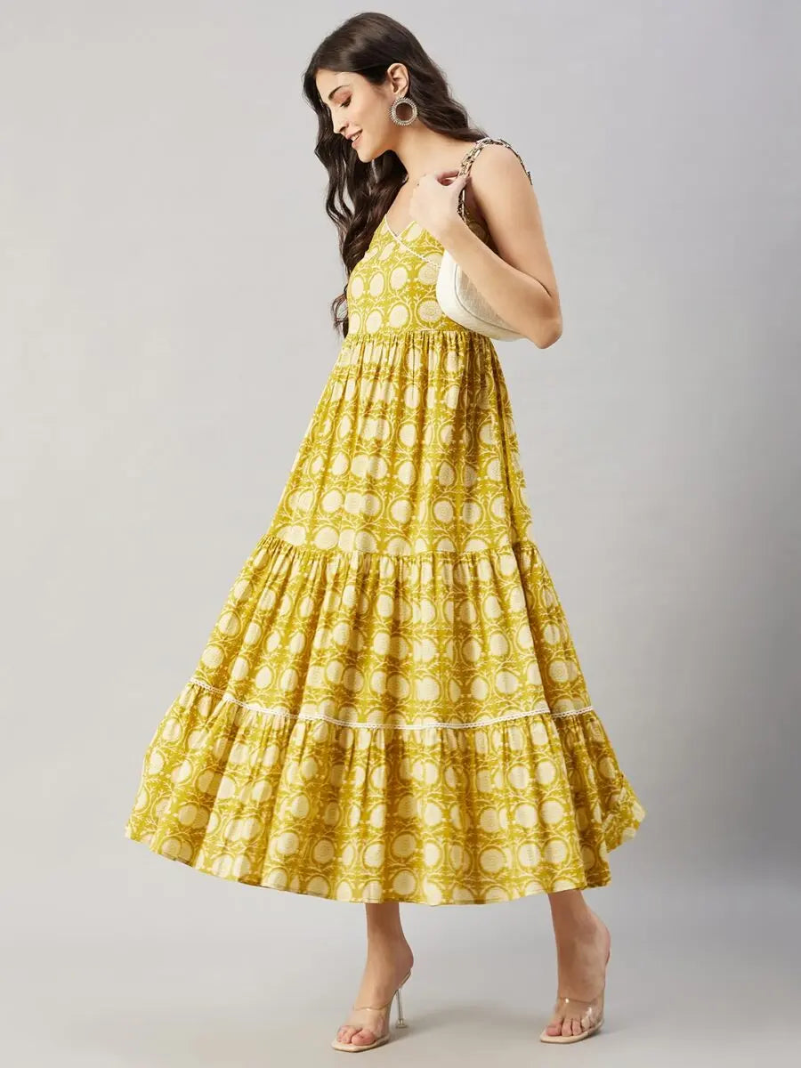 winered-women-yellow-floral-lace-strap-tiered-dress