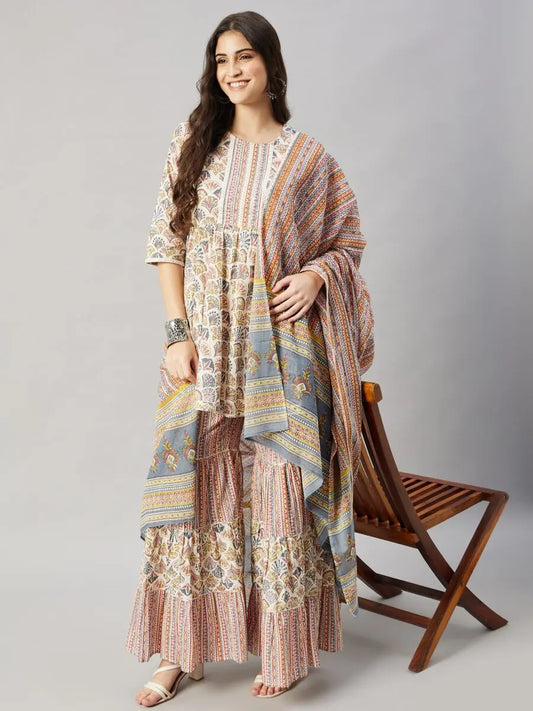 winered-woman-white-geomatric-print-embroidery-neck-sharara-with-dupatta-set