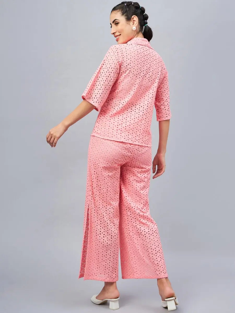 winered-woman-pink-schiffli-oversized-shirt-and-pant-co-ord-set