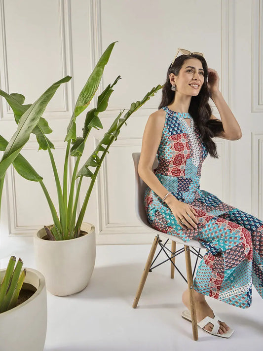 winered-women-light-blue-printed-halter-neck-co-ord-set