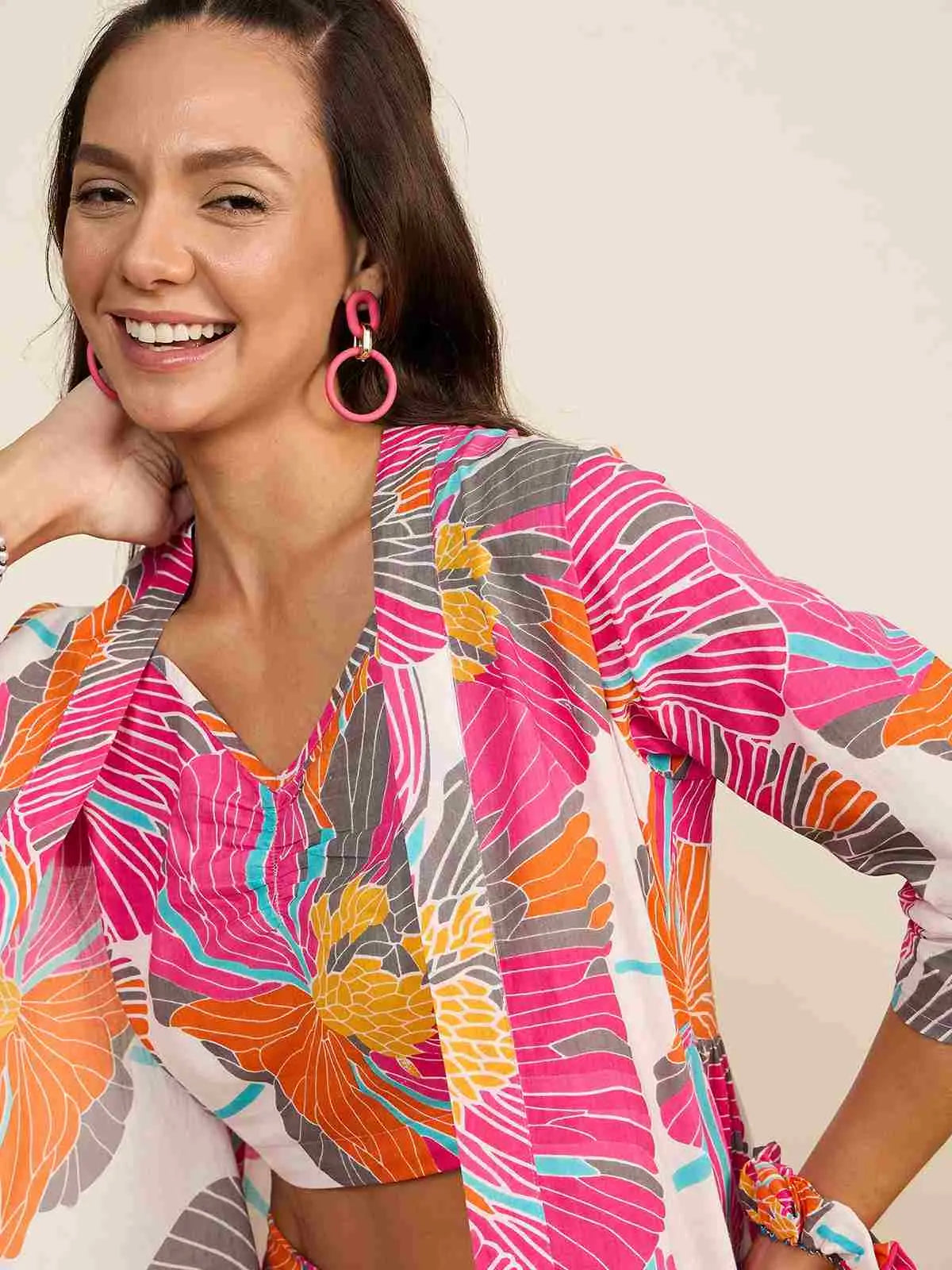 pink-floral-print-stitched-shrug-3-piece-co-ord-set-for-women