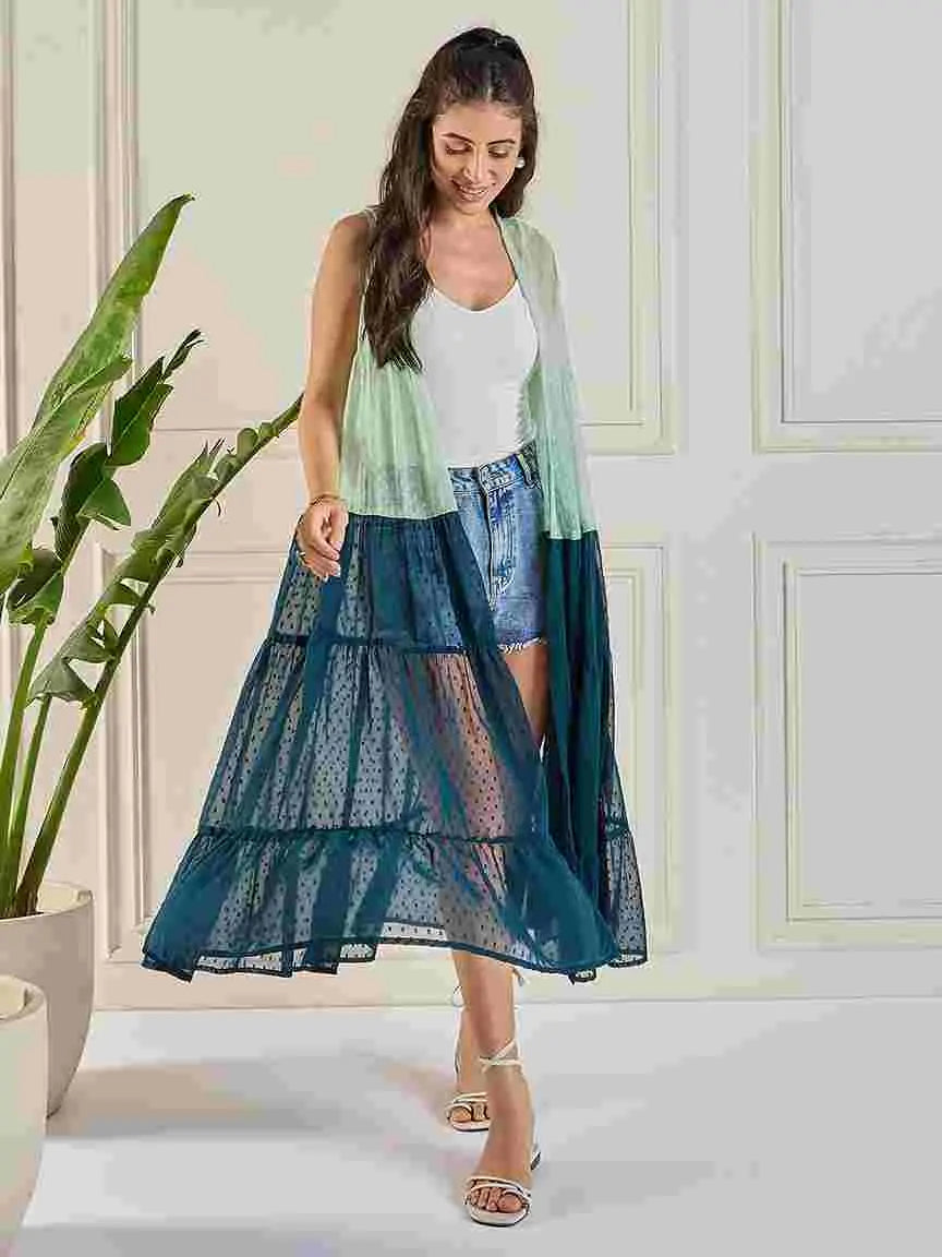 winered-dual-shade-embroidered-georgette-longline-shrug