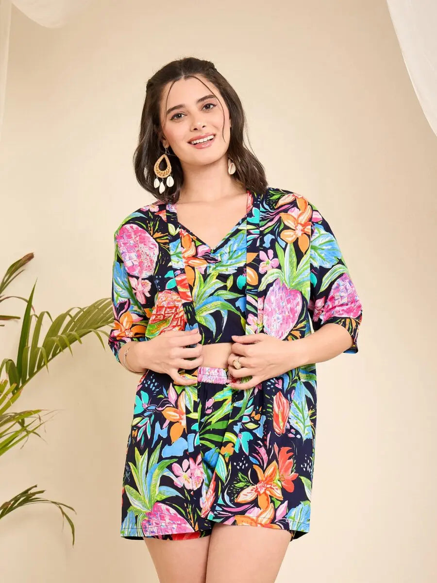 winered-navy-blue-abstract-floral-printed-3pc-co-ord