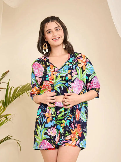 winered-navy-blue-abstract-floral-printed-3pc-co-ord