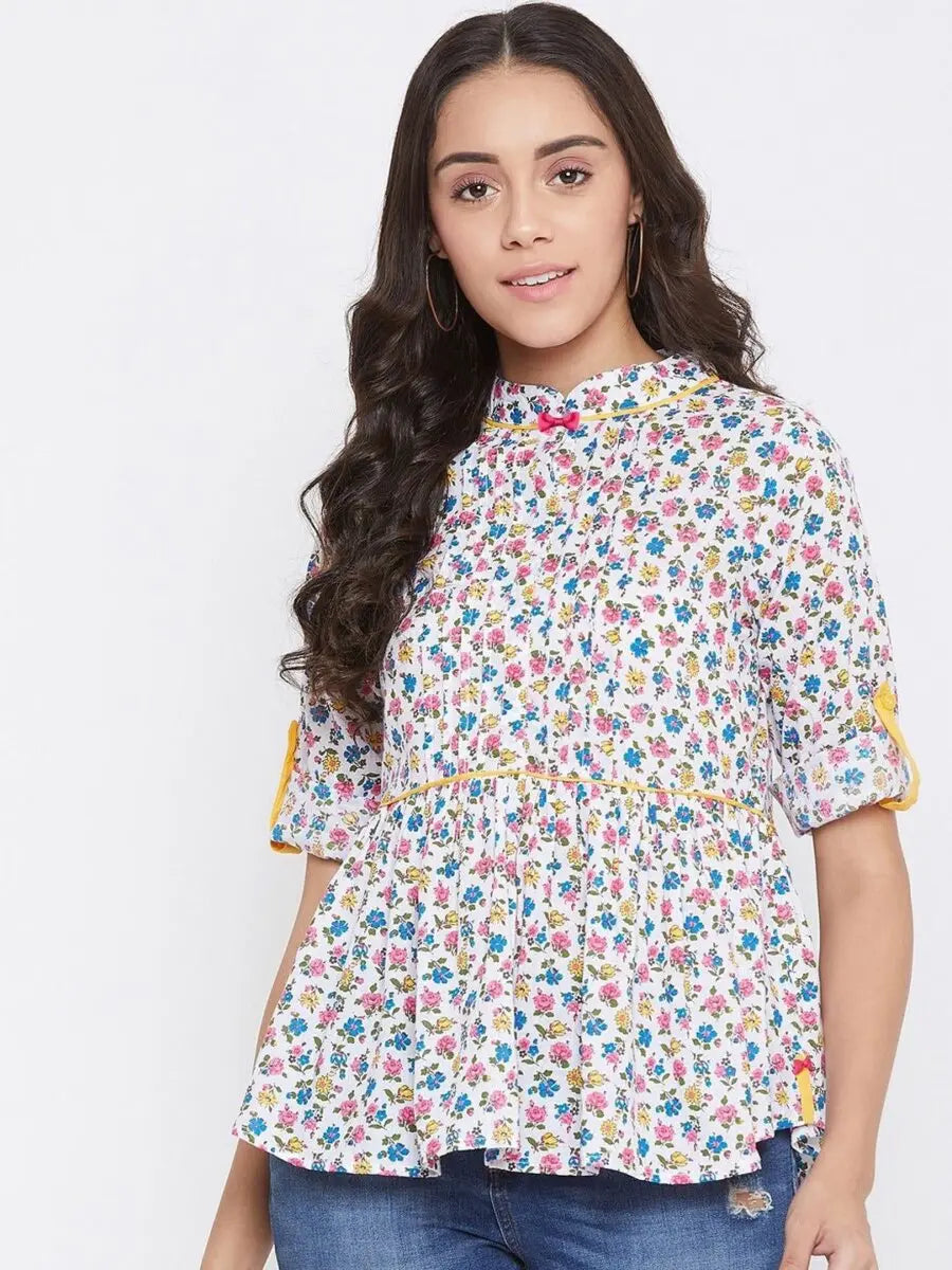 winered-white-floral-print-cotton-regular-top