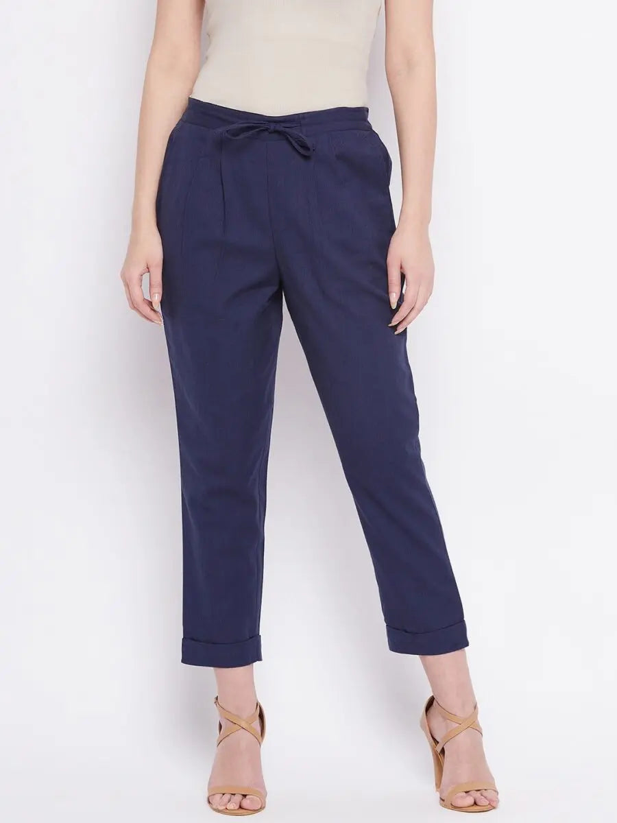 winered-navy-blue-regular-fit-cotton-solid-trouser