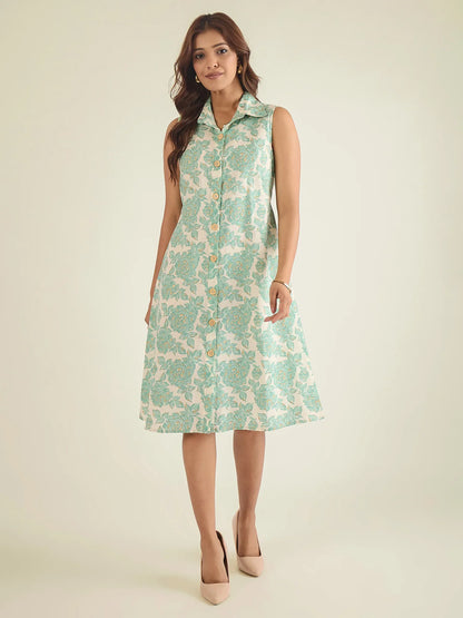 women-off-white-cotton-floral-print-shirt-dress