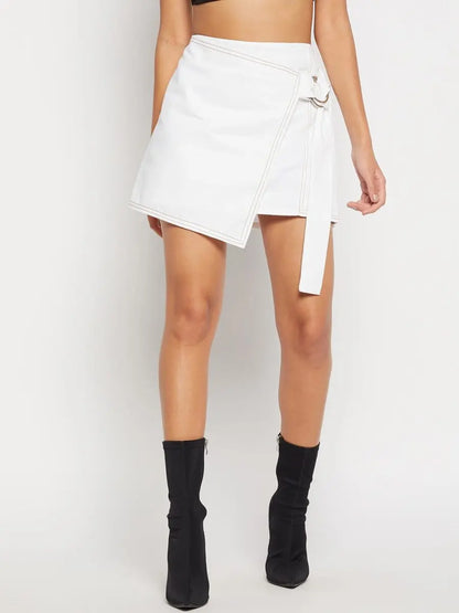 winered-women-white-mini-wrap-skirt-with-adjuster