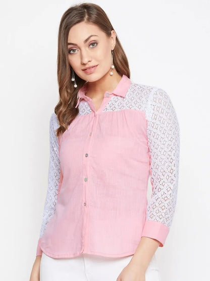 winered-pink-solid-cotton-shirt-style-top