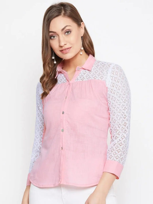 winered-pink-solid-cotton-shirt-style-top