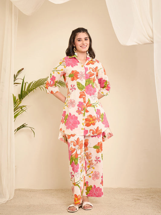 women-cotton-floral-hi-low-co-ord-set