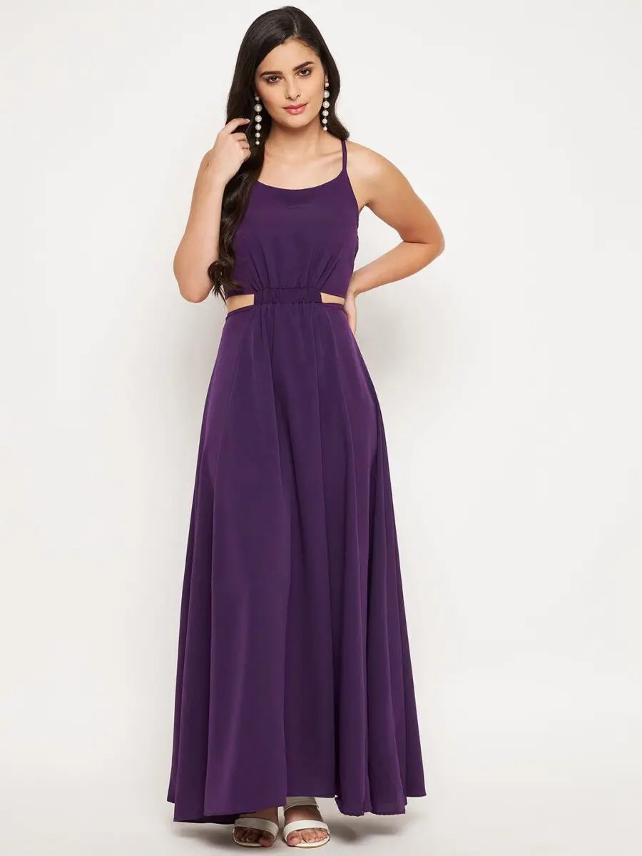 winered-purple-crepe-cut-out-long-dress