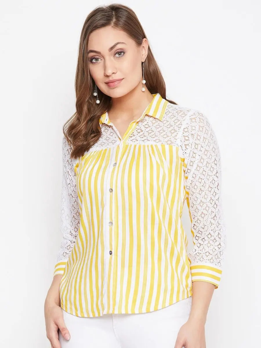 winered-yellow-striped-rayon-shirt-style-top