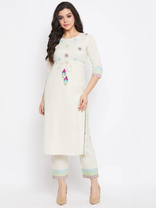 winered-off-white-straight-cotton-embroidered-kurta-and-pant-set