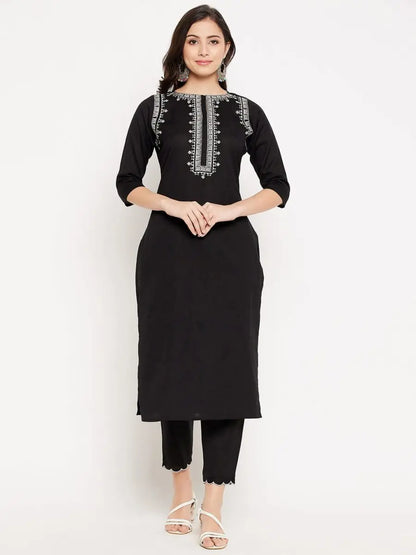winered-black-cotton-embroidered-kurta-and-pant-set