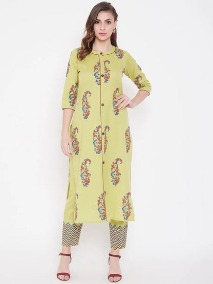 winered-cream-straight-cotton-printed-kurta-and-pant-set