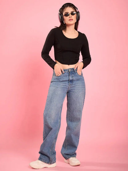 chic-black-corset-style-crop-top