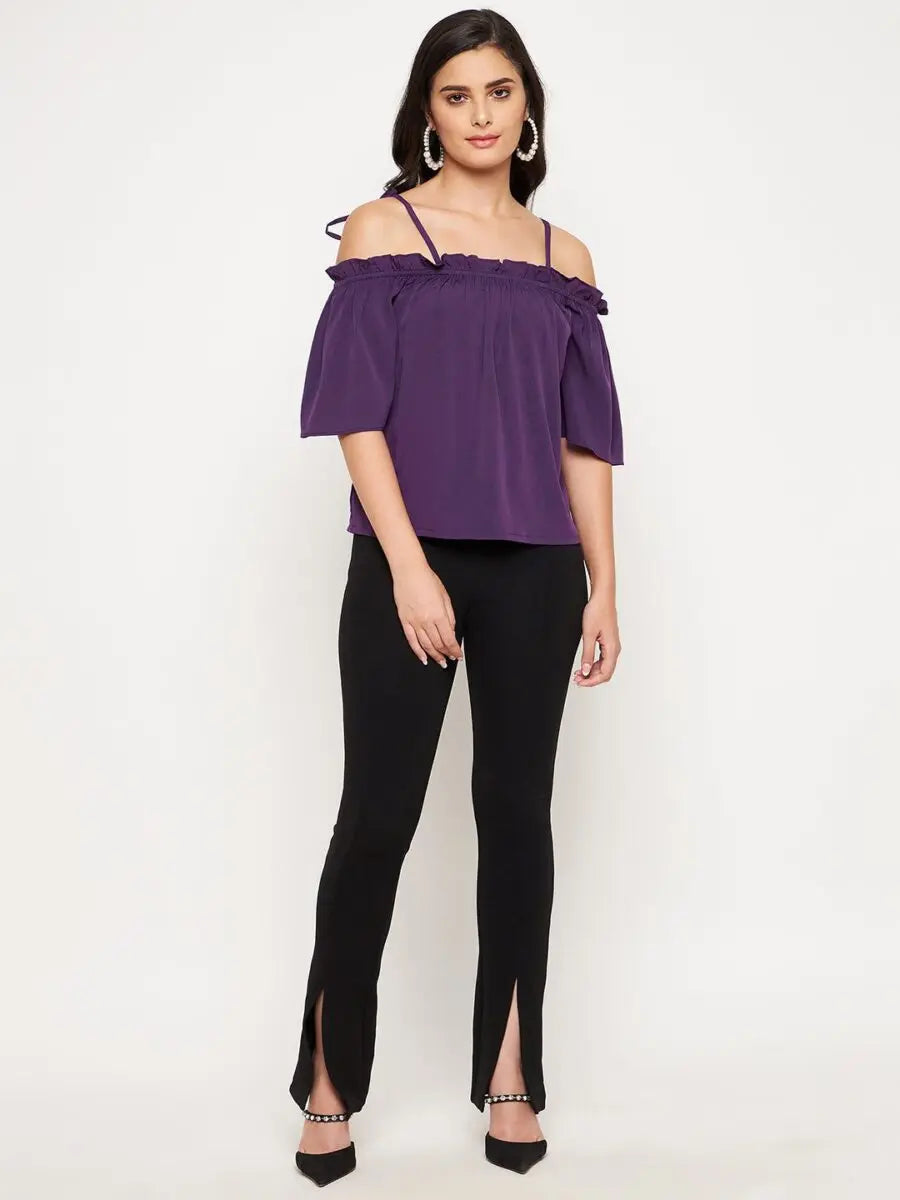 winered-purple-soild-off-shoulder-top