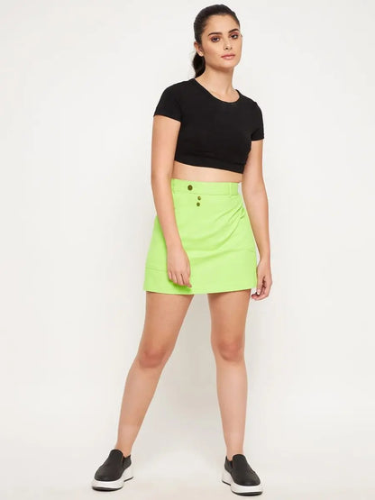 winered-neon-a-line-mini-skirt