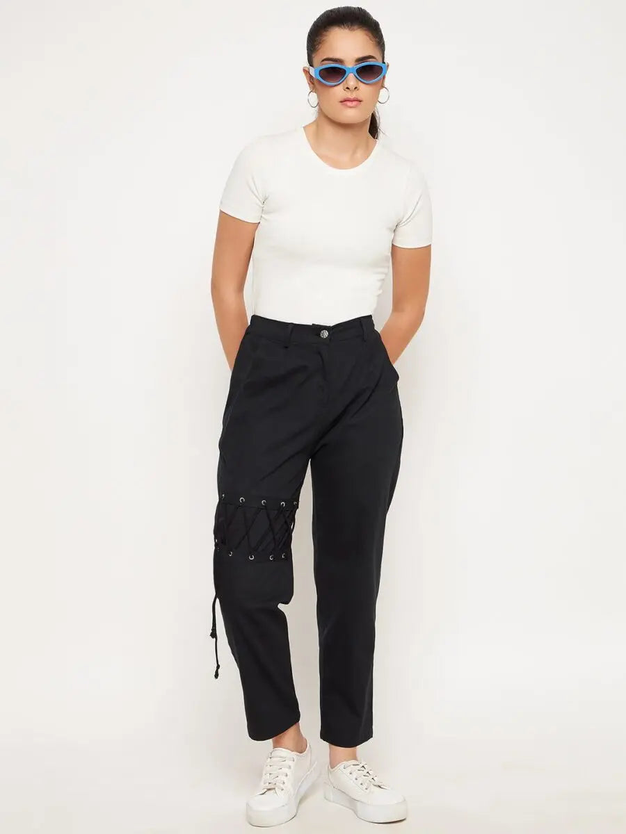 winered-black-dori-tie-up-trouser