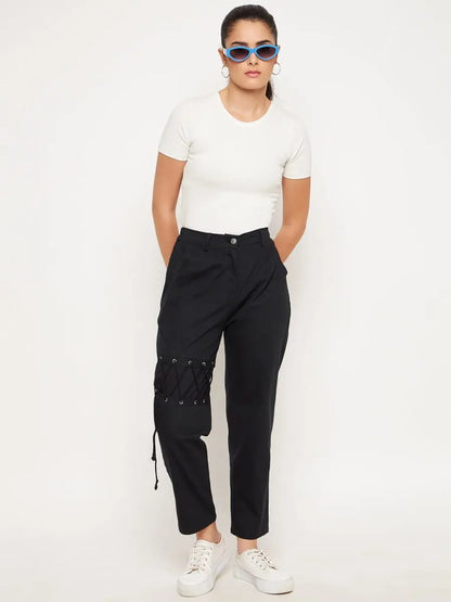 winered-black-dori-tie-up-trouser