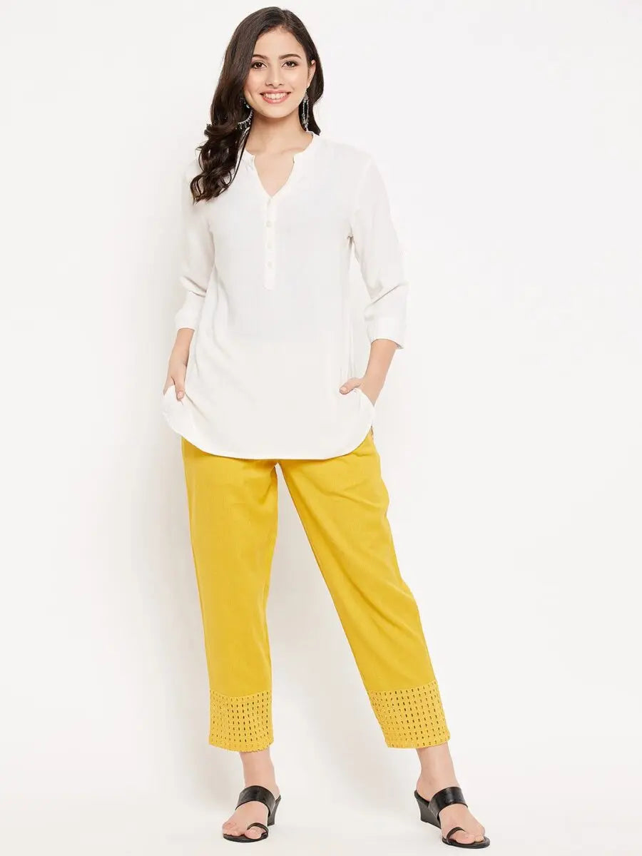 winered-yellow-soild-trouser