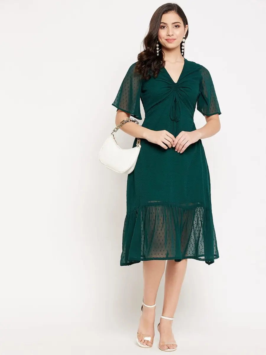 winered-winered-green-casual-wear-a-line-dress