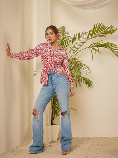 women-cotton-abstract-print-shirt