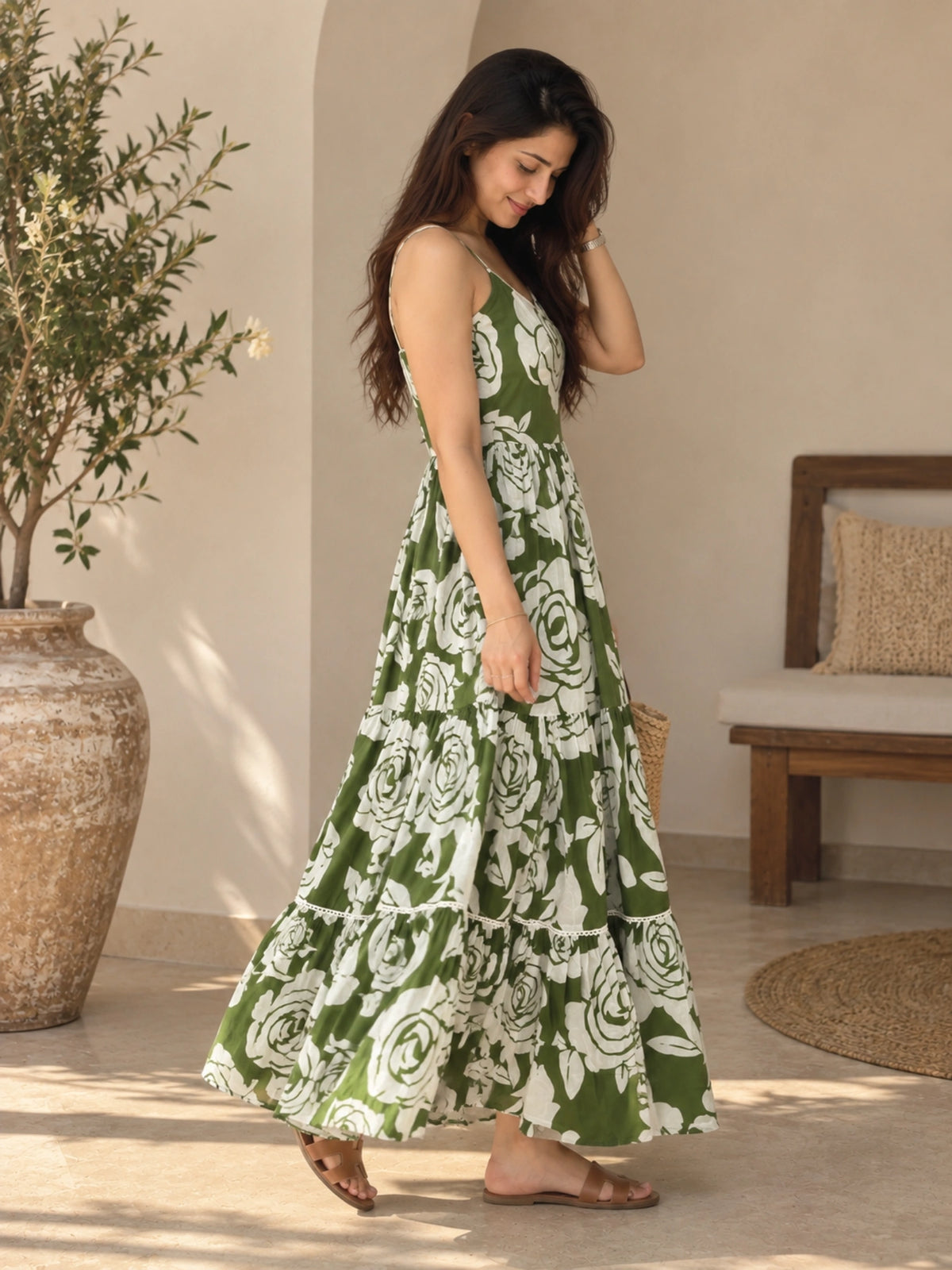 Women Strappy Maxi Dress