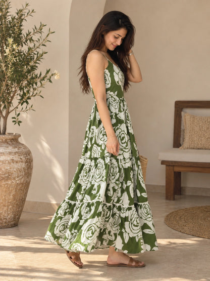 Women Strappy Maxi Dress