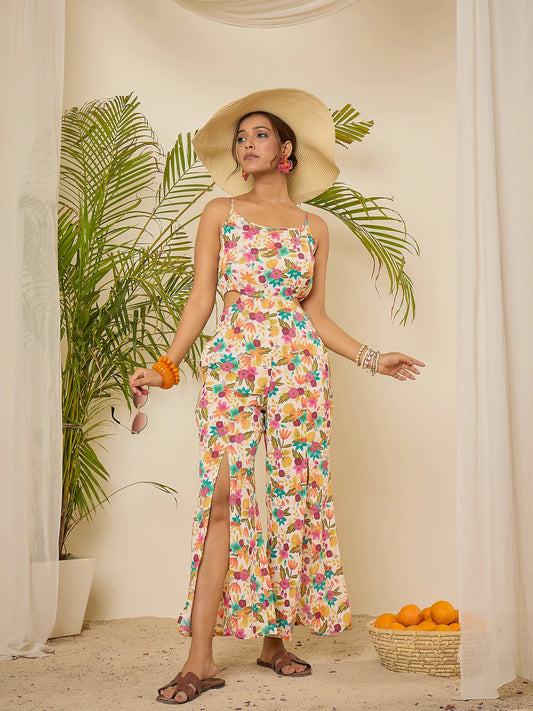 women-floral-print-waist-cut-out-jumpsuit