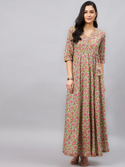 winered-woman-floral-angrakha-dress-with-border