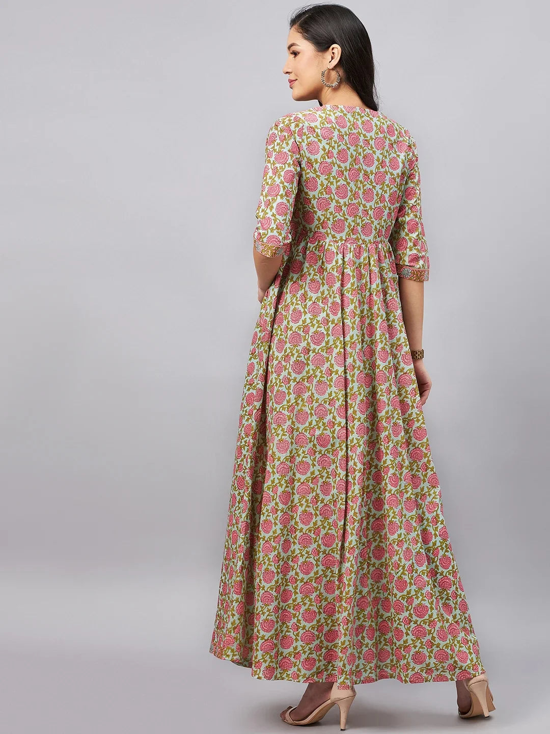winered-woman-floral-angrakha-dress-with-border