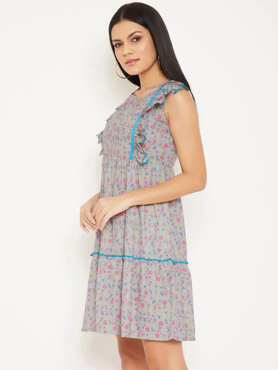 winered-grey-ruffled-cotton-floral-print-dress