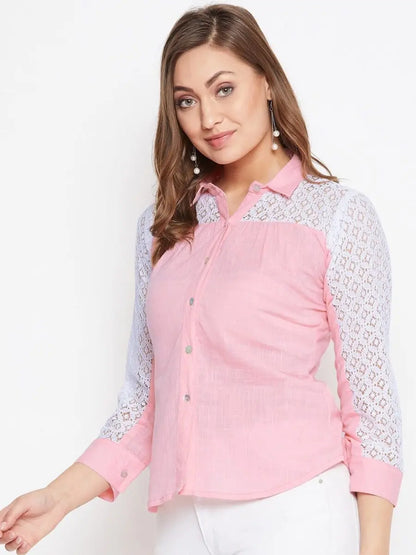 winered-pink-solid-cotton-shirt-style-top