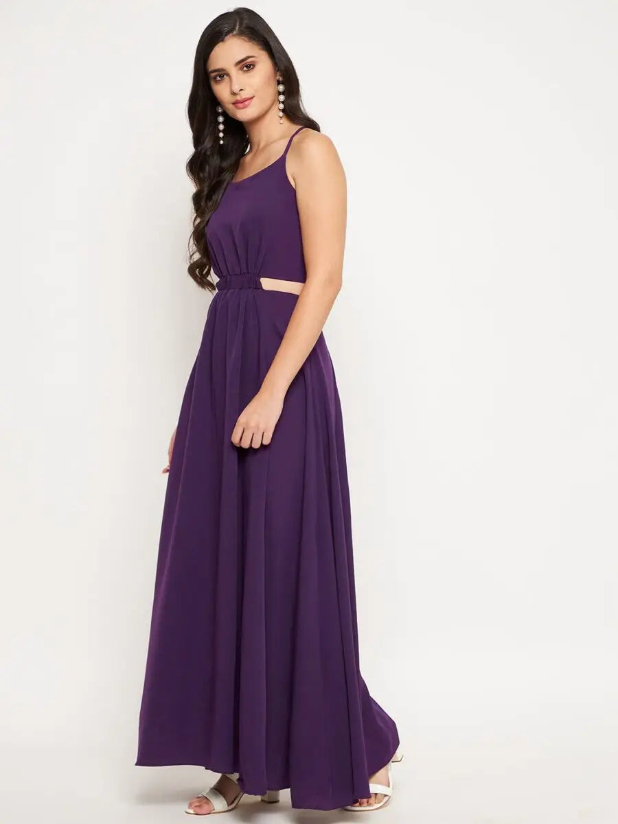 winered-purple-crepe-cut-out-long-dress