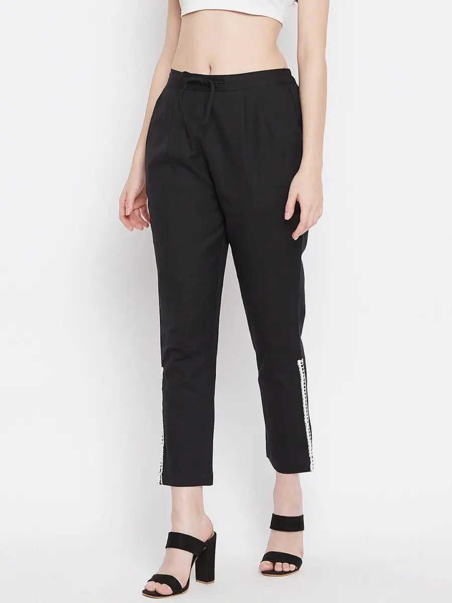 winered-black-regular-fit-solid-trouser