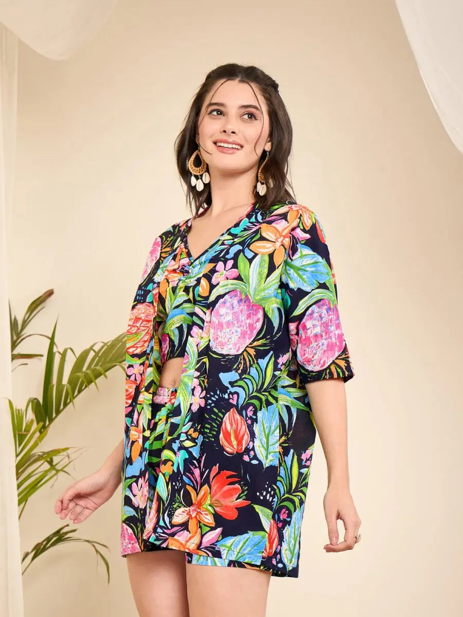 winered-navy-blue-abstract-floral-printed-3pc-co-ord