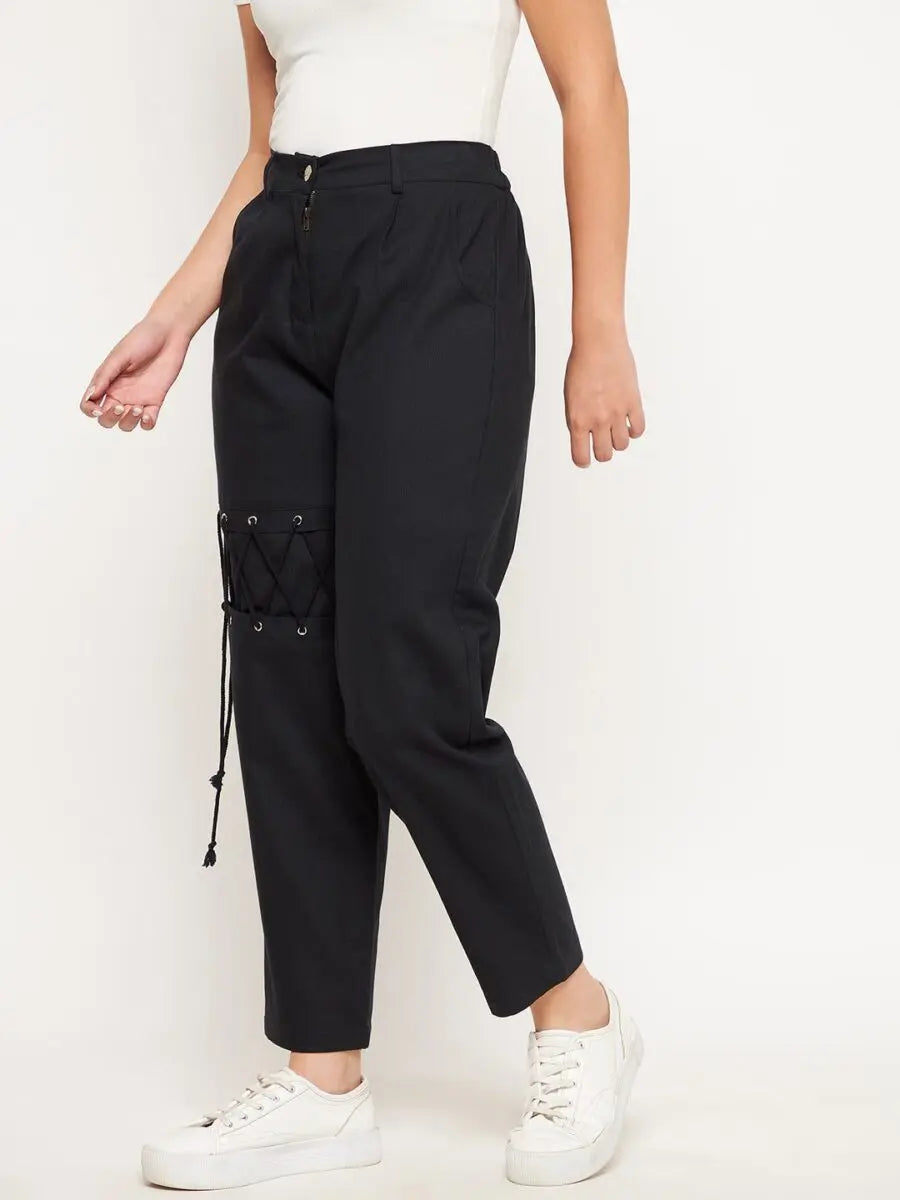 winered-black-dori-tie-up-trouser