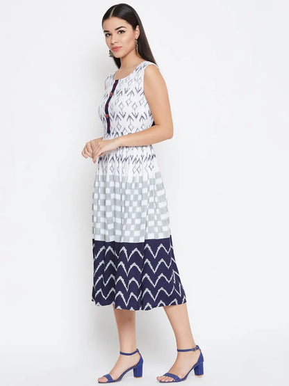 winered-white-a-line-rayon-printed-dress