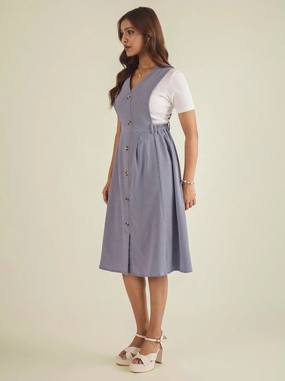 winered-women-lavender-solid-pinafore-dress-with-button