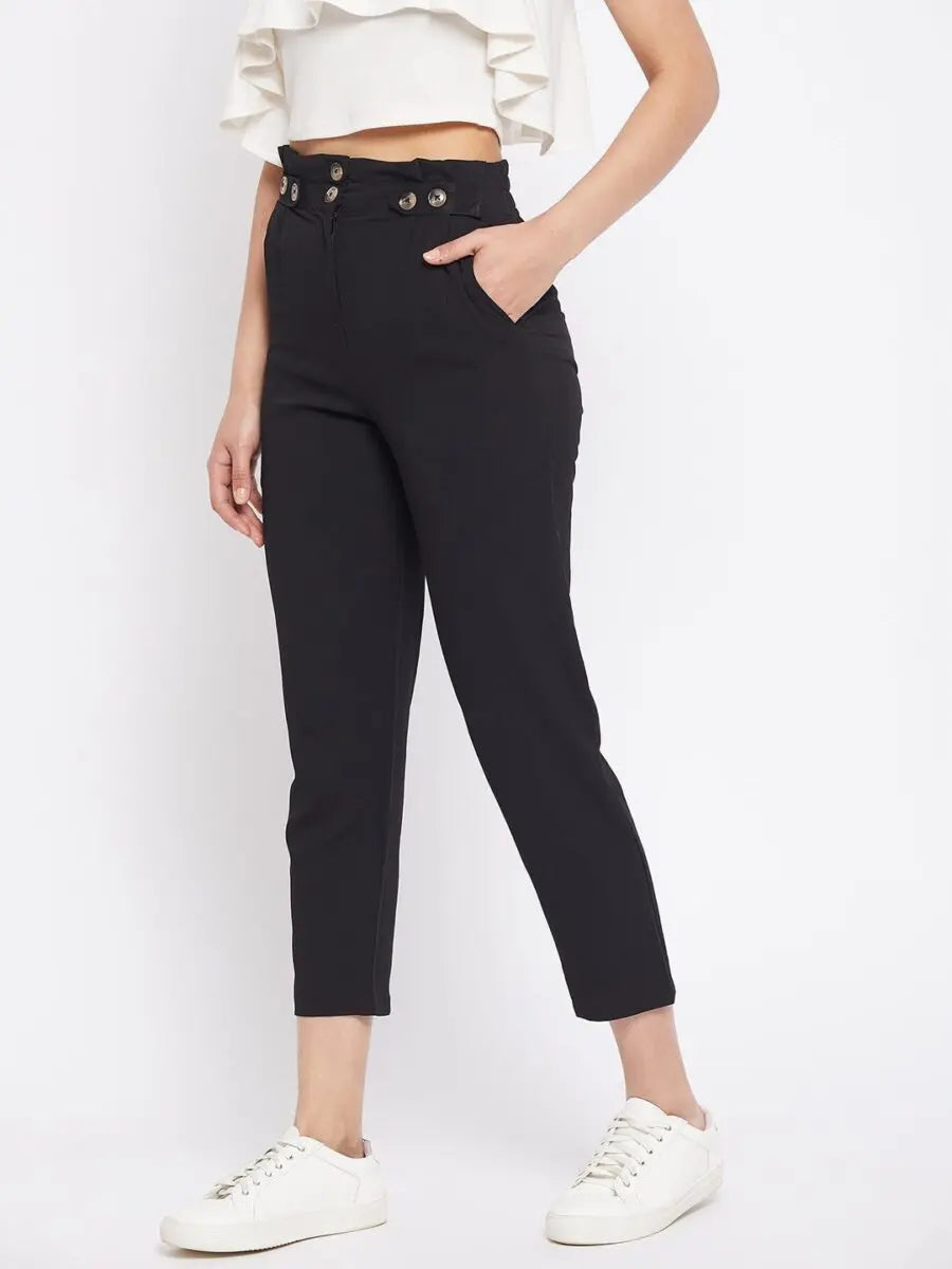 winered-black-regular-fit-polyester-solid-trouser